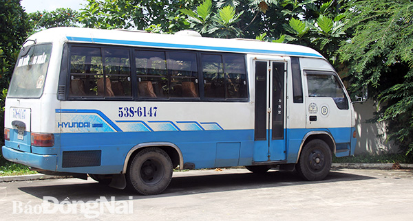 Trong tháng 9-2019, lực lượng thanh tra giao thông (Sở Giao thông - vận tải) đã phát hiện, tạm giữ và xử lý một xe đưa đón học sinh hết niên hạn sử dụng ở TP.Biên Hòa