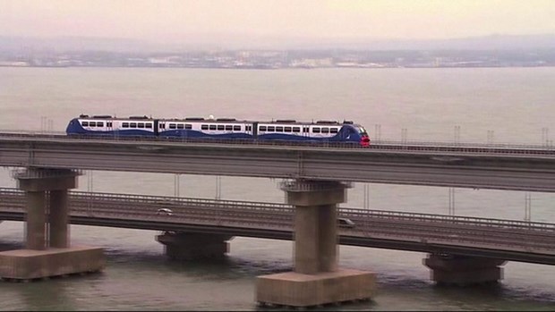 Nga khánh thành cầu đường sắt vượt Eo biển Kerch dài nhất châu Âu