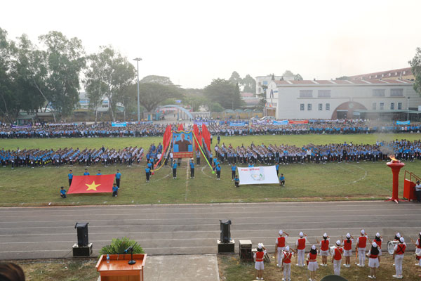 Quang cảnh lễ khai mạc HKPĐ thành phố Long Khánh