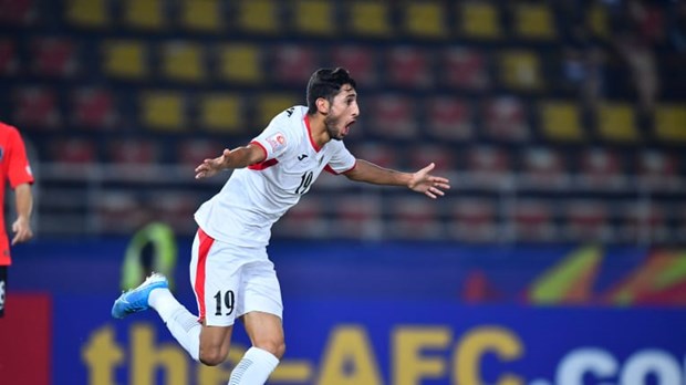  Yazan Al-Naimat đã ghi bàn nhưng chưa đủ để giúp U23 Jordan tiến bước. (Nguồn: AFC)
