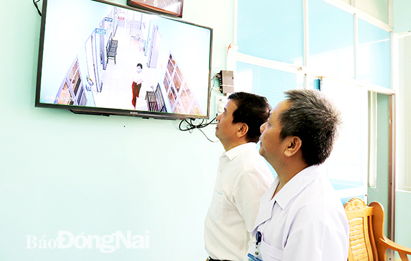 Khu cách ly tập trung của Trung tâm Y tế H.Nhơn Trạch được lắp camera theo dõi từ xa