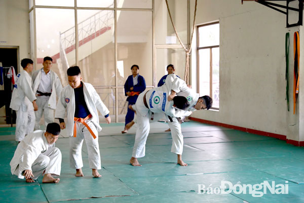 Đội tuyển Judo tập luyện. Ảnh: A.Huy