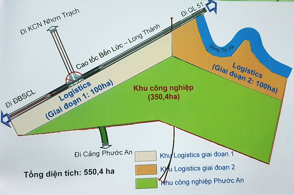 Phối cảnh Khu công nghiệp An Phước đang được Đồng Nai đề xuất thành lập