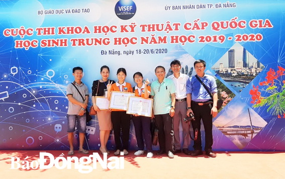2 dự án khoa học - kỹ thuật của học sinh Đồng Nai dự thi quốc gia