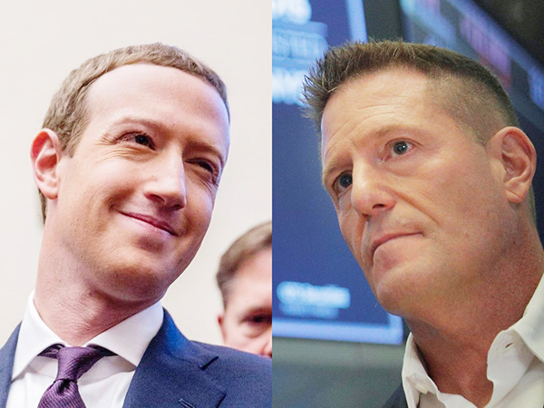 Facebook CEO Mark Zuckerberg (trái) và TikTok CEO Kevin Mayer. Ảnh: Getty