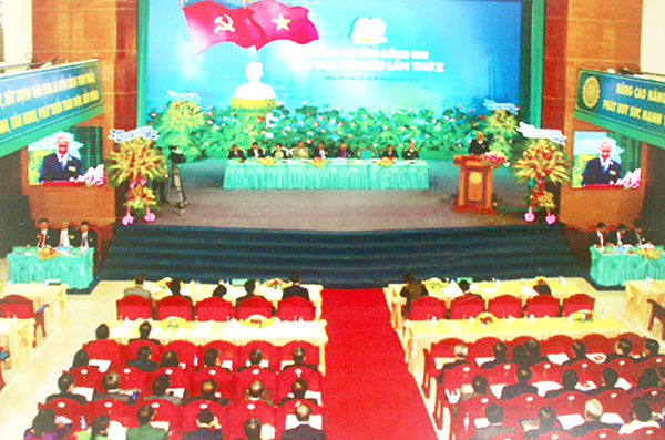 Hình ảnh về Đại hội Đảng bộ tỉnh trưng bày tại triển lãm Đảng Cộng sản Việt Nam - từ đại hội đến đại hội do Bảo tàng Đồng Nai tổ chức. Ảnh: Ly Na