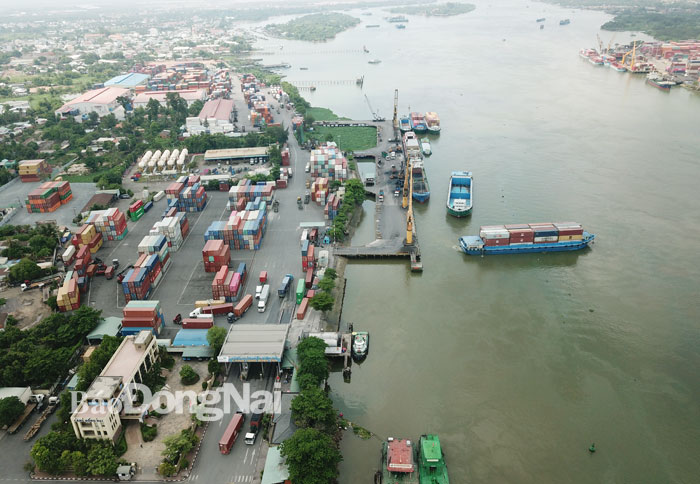 Cảng Đồng Nai, cửa ngõ giao thương quốc tế. Ảnh: V.Gia