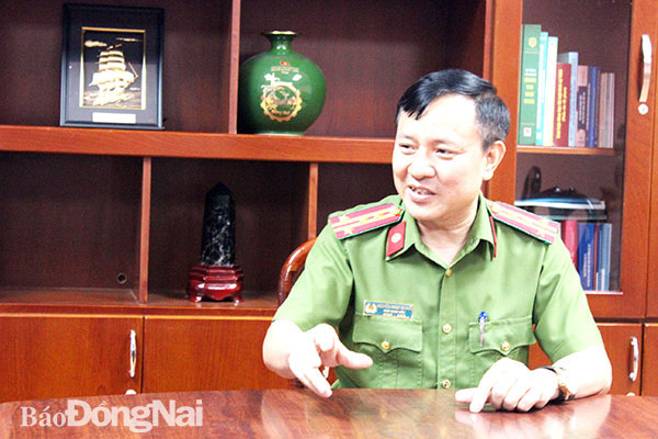 Đại tá Nguyễn Ngọc Quang, Phó giám đốc, Thủ trưởng Cơ quan điều tra Công an tỉnh. Ảnh: T.Danh
