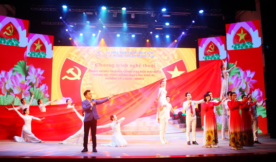 Tiết mục Đồng Nai vươn tầm cao mới do Nhà hát Nghệ thuật Đồng Nai biểu diễn