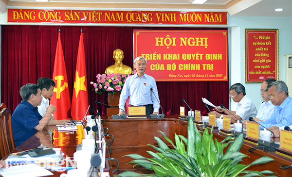 Công bố Quyết định chuẩn y Ban chấp hành, Ban thường vụ, Bí thư, Phó bí thư Tỉnh ủy Đồng Nai, nhiệm kỳ 2020-2025