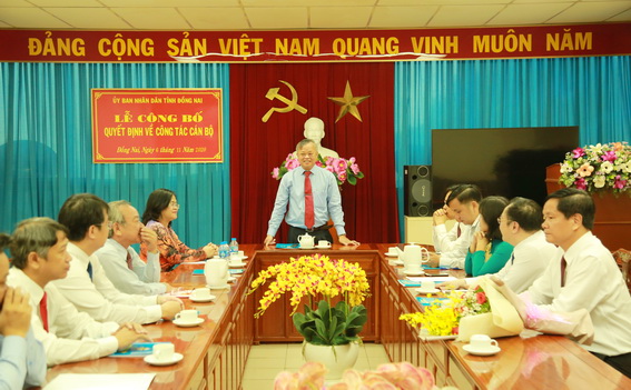 Chủ tịch UBND tỉnh Cao Tiến Dũng phát biểu tại hội nghị
