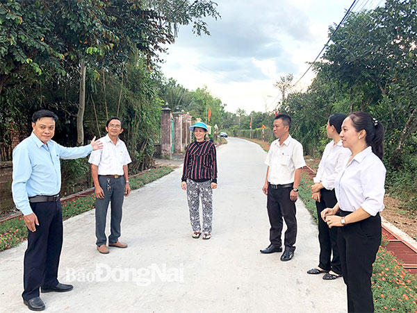Tuyến đường nông thôn mới nâng cao ấp Thanh Bình (xã Lộc An, H.Long Thành)