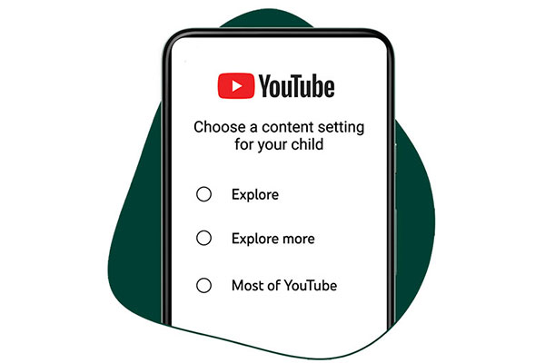 Phụ huynh chọn một trong 3 chế độ YouTube