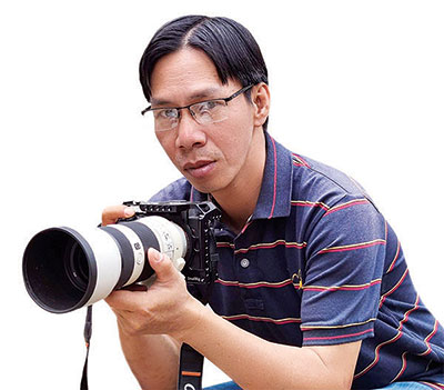 Tác giả nhiếp ảnh trẻ Nguyễn Chí Trung. Ảnh: H.Long