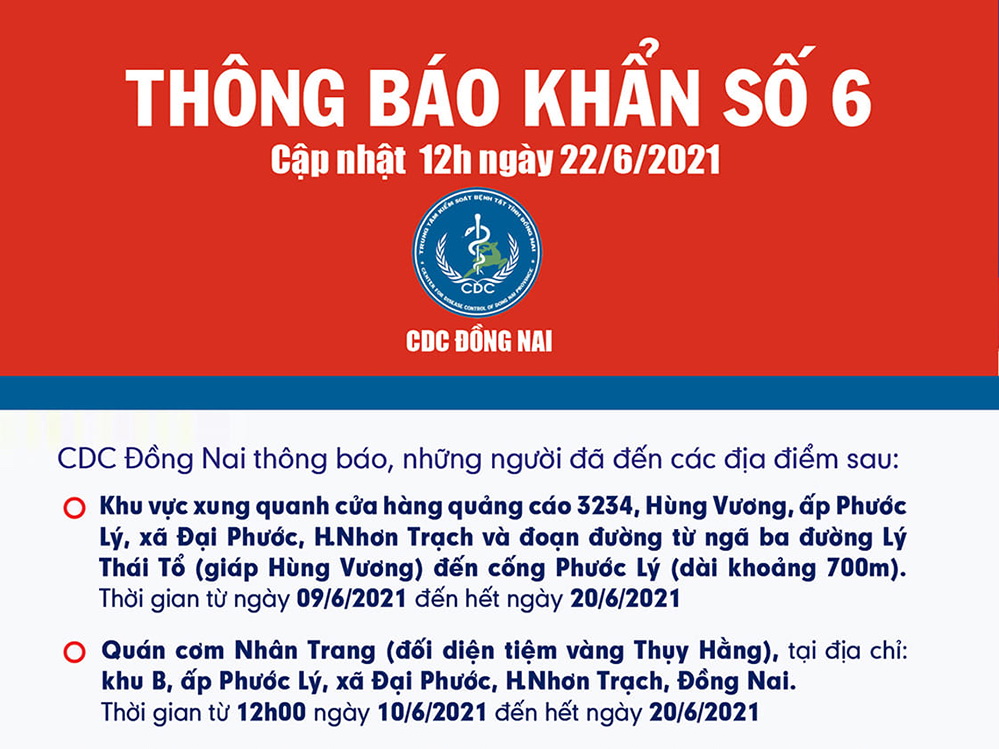 Phong tỏa 21 ngày tại một khu vực trên địa bàn H.Nhơn Trạch