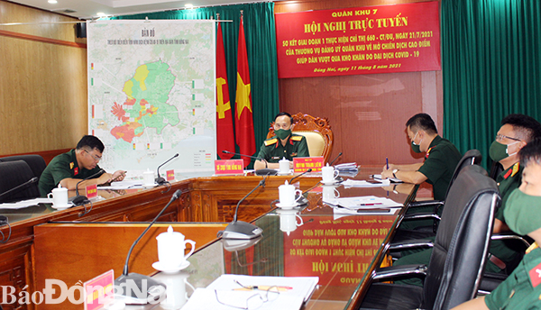 Đại tá Huỳnh Thanh Liêm chủ trì điểm cầu Đồng Nai