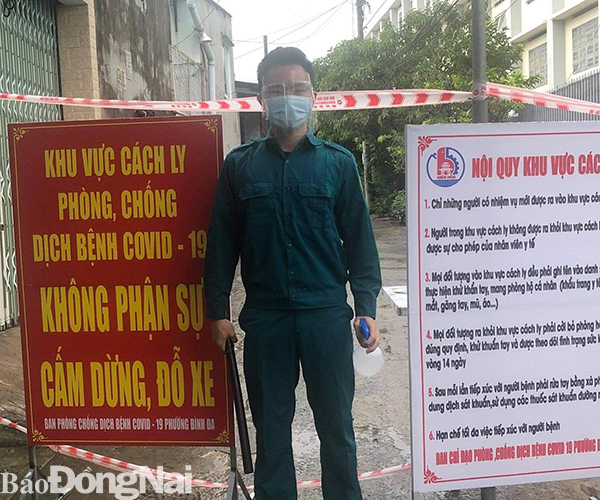 Lực lượng tình nguyện viên tham gia công tác phòng chống dịch bệnh trên địa bàn TP.Biên Hòa