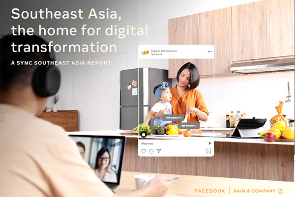 Bìa báo cáo “Đông Nam Á - ngôi nhà cho chuyển đổi kỹ thuật số”