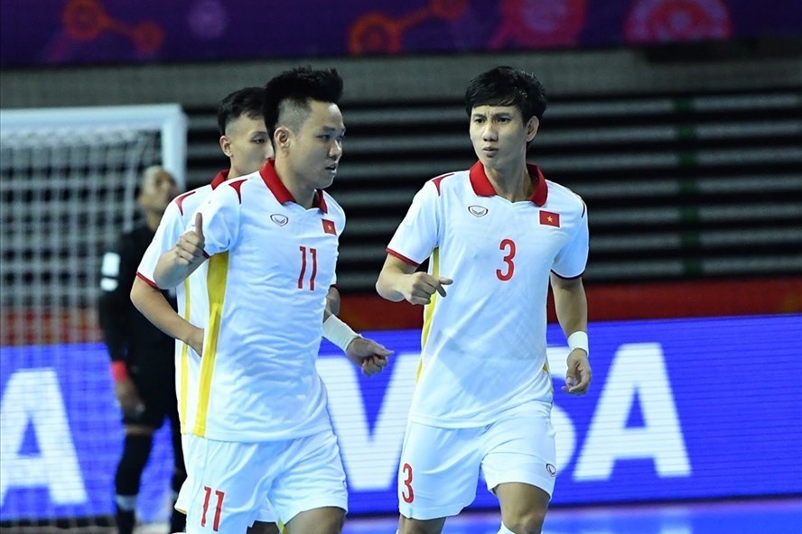 Tuyển futsal Việt Nam cần có điểm trước Cộng hoà Czech ở lượt trận vòng bảng cuối cùng. Ảnh: VFF
