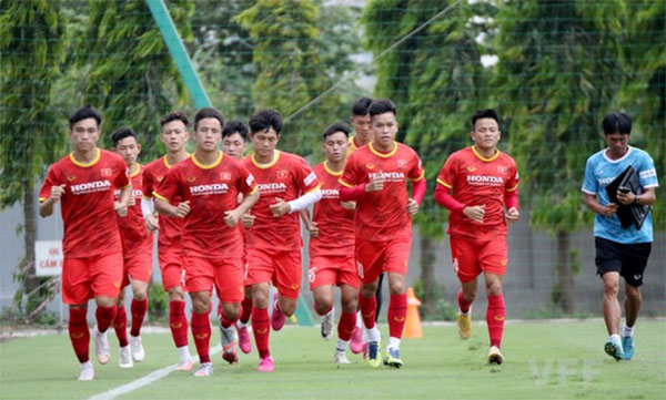 Một buổi tập của đội tuyển U.22 Việt Nam
