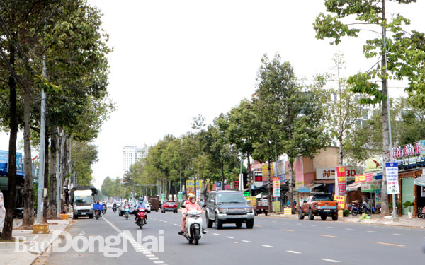 Dự án Nâng cấp, mở rộng đường Võ Thị Sáu là một trong những dự án trọng điểm của TP.Biên Hòa đã hoàn thành xây dựng và đưa vào sử dụng. Ảnh: P.TÙNG