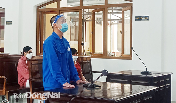 Bị cáo Nguyễn Sơn Vương tại phiên tòa xét xử ngày 2-12