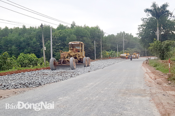 Thi công dự án Nâng cấp, mở rộng đường tỉnh 768 đoạn từ cầu Thủ Biên đến giao với đường tỉnh 767, TT.Vĩnh An, H.Vĩnh Cửu