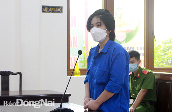 Bị cáo Nguyễn Thị Ngọc Oanh tại phiên tòa xét xử