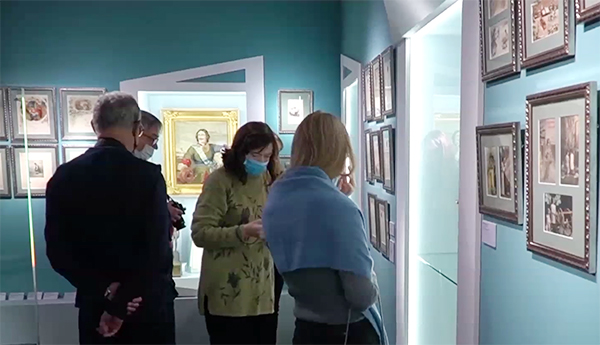 Một góc triển lãm. Ảnh chụp màn hình