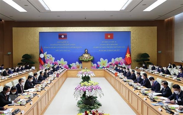 Vietnamese, Laos PMs co-chair 44th meeting of inter-governmental committee