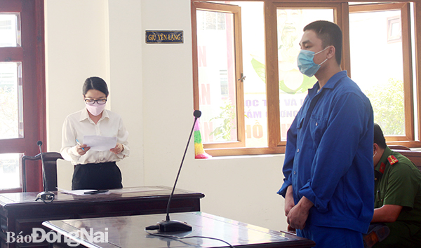 Bị cáo Cao Hữu Phước tại phiên tòa xét xử