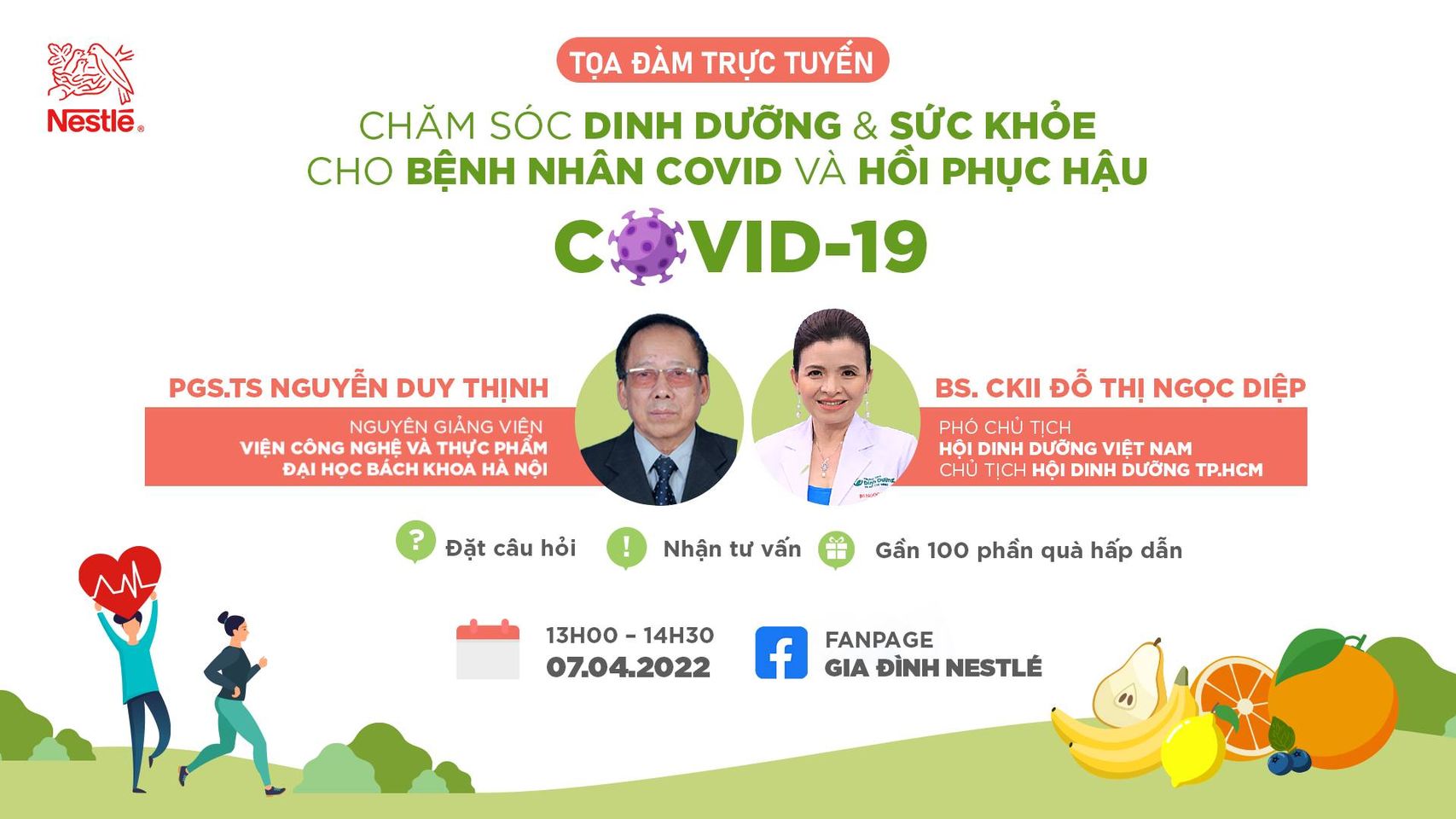 Thông tin về chương trình Tọa đàm chăm sóc sức khỏe cho bệnh nhân Covid-19 (ảnh: CT)