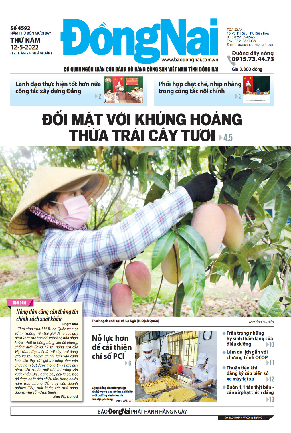 Bìa số báo ra ngày 12-5