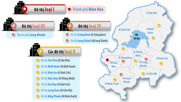 Đồ họa thể hiện xếp loại các đô thị trên địa bàn tỉnh hiện nay. (Thông tin: Phạm Tùng - Đồ họa: Hải Hà)