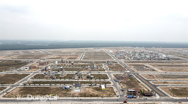 Hệ thống hạ tầng kỹ thuật khu tái định cư Lộc An - Bình Sơn đã cơ bản hoàn thành xây dựng. Ảnh: Phạm Tùng