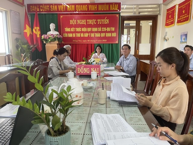 Trưởng ban Tổ chức Tỉnh ủy Đặng Minh Nguyệt chủ trì hội nghị điểm cầu Đồng Nai