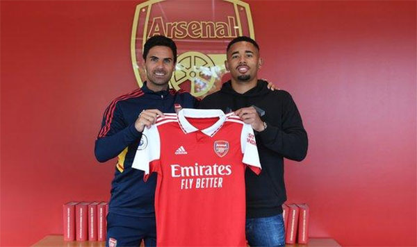 Gabriel Jesus đã gia nhập Arsenal