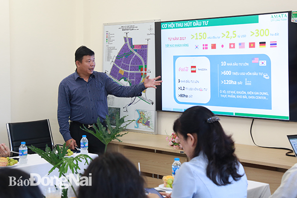 Tổ công tác làm việc với Công ty CP AMATA về dự án Khu công nghệ cao Long Thành (tại H.Long Thành)