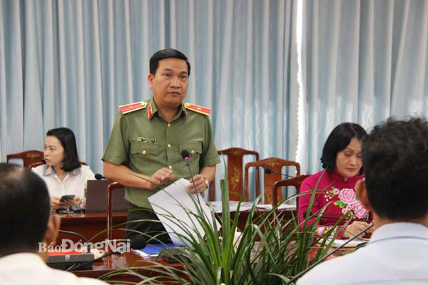 Thiếu tướng Nguyễn Sỹ Quang, Giám đốc Công an tỉnh. Ảnh: Trần Danh