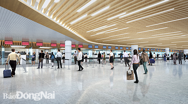 Phối cảnh nhà ga hành khách sân bay Long Thành giai đoạn 1