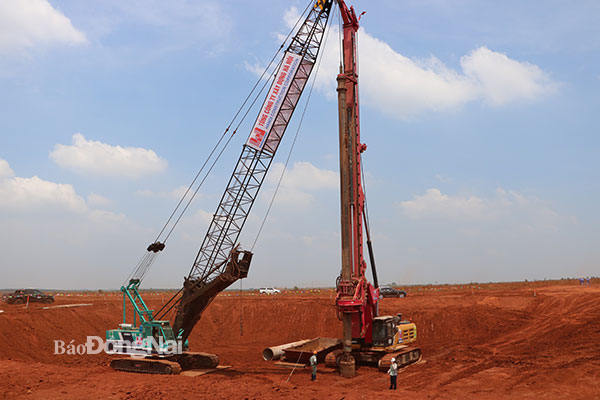 Hoàn thành thi công gói thầu móng cọc nhà ga hành khách sân bay Long Thành