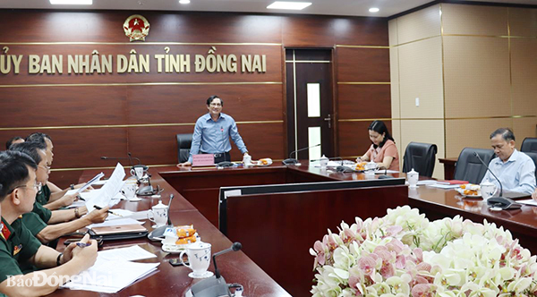 Phó chủ tịch UBND tỉnh Nguyễn Sơn Hùng kết luận cuộc họp