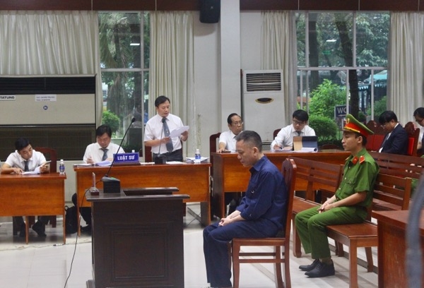 Bị cáo Nguyễn Minh Khoa tại phiên tòa xét xử