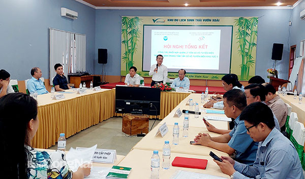 Phó cục trưởng Cục Tần số vô tuyến điện Trần Mạnh Tuấn kết luận tại hội nghị. Ảnh: Hạnh Dung