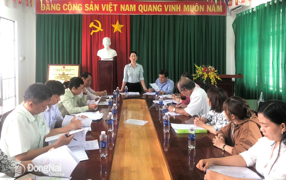 Trưởng ban Kinh tế -xã hội, HĐND H.Nhơn Trạch Trần Trương Chung phát biểu kết luận tại buồi giám sát 