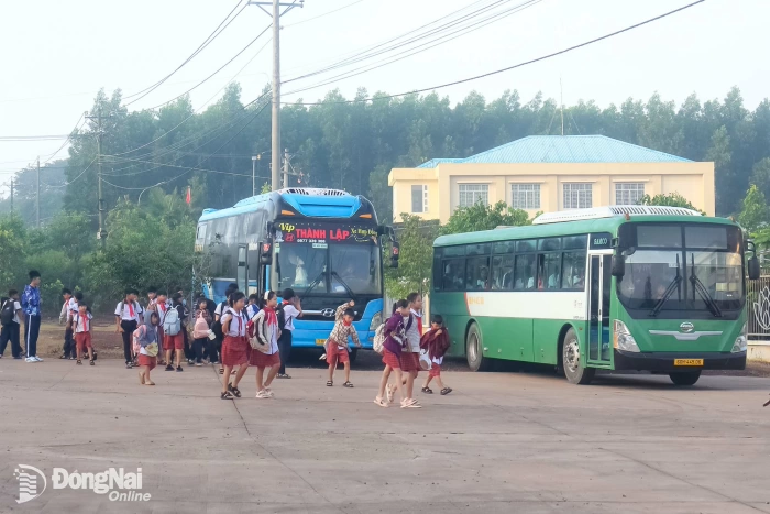 Băng rừng, vượt hồ đến lớp